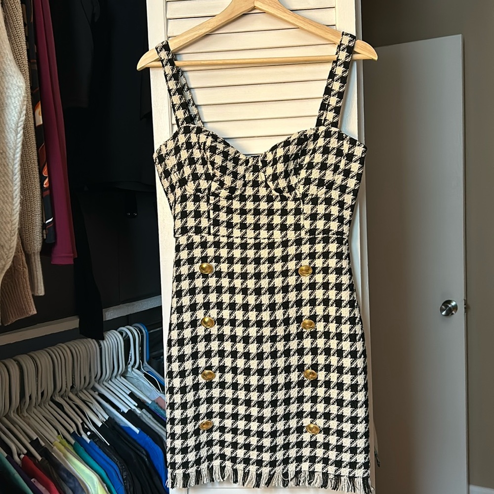 Women’s Forever 21 checkered zipper dress